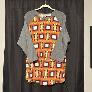 LuLaRoe Disney Randy Shirt Donald Duck Size 3X Womens